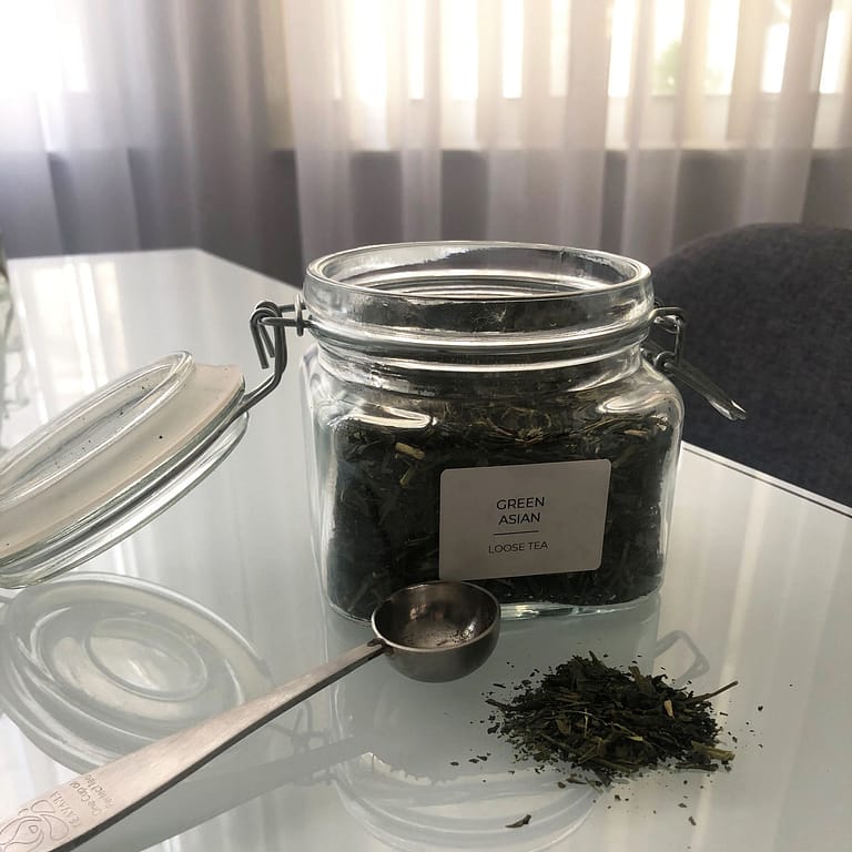 Loose Tea in Glass Jar
